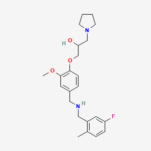 1-(4-{[(5-fluoro-2-methylbenzyl)amino]methyl}-2-methoxyphenoxy)-3-(1-pyrrolidinyl)-2-propanol