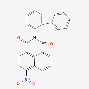 molecular formula C24H14N2O4 B6113453 2-(2-biphenylyl)-6-nitro-1H-benzo[de]isoquinoline-1,3(2H)-dione 