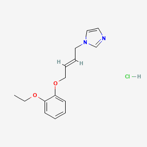 molecular formula C15H19ClN2O2 B6113467 1-[4-(2-ethoxyphenoxy)but-2-en-1-yl]-1H-imidazole hydrochloride 