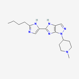 5-(2-butyl-1H-imidazol-4-yl)-1-(1-methyl-4-piperidinyl)-1,4-dihydroimidazo[4,5-c]pyrazole