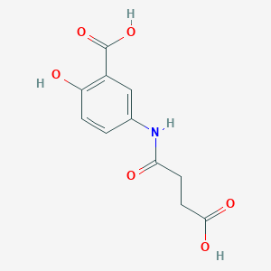 molecular formula C11H11NO6 B6113574 5-[(3-carboxypropanoyl)amino]-2-hydroxybenzoic acid 