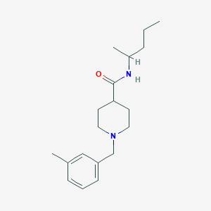 1-(3-methylbenzyl)-N-(1-methylbutyl)-4-piperidinecarboxamide