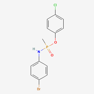 molecular formula C13H12BrClNO2P B6113616 4-chlorophenyl N-(4-bromophenyl)-P-methylphosphonamidoate 