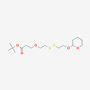 molecular formula C16H30O5S2 B611362 THP-SS-PEG1-叔丁酯 CAS No. 1807503-88-3