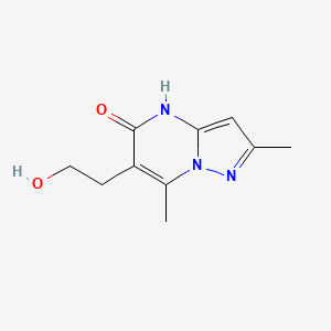 molecular formula C10H13N3O2 B6113655 6-(2-hydroxyethyl)-2,7-dimethylpyrazolo[1,5-a]pyrimidin-5-ol 