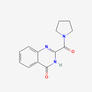 molecular formula C13H13N3O2 B6113698 2-(1-pyrrolidinylcarbonyl)-4(3H)-quinazolinone 