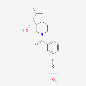 4-(3-{[3-(hydroxymethyl)-3-isobutyl-1-piperidinyl]carbonyl}phenyl)-2-methyl-3-butyn-2-ol