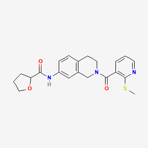 N-(2-{[2-(methylthio)-3-pyridinyl]carbonyl}-1,2,3,4-tetrahydro-7-isoquinolinyl)tetrahydro-2-furancarboxamide