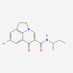 molecular formula C16H17BrN2O2 B6113753 8-bromo-N-(sec-butyl)-6-oxo-1,2-dihydro-6H-pyrrolo[3,2,1-ij]quinoline-5-carboxamide 