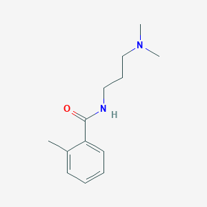 molecular formula C13H20N2O B6113768 N-[3-(dimethylamino)propyl]-2-methylbenzamide CAS No. 64479-85-2
