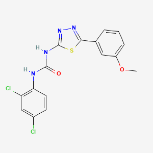 molecular formula C16H12Cl2N4O2S B6113772 N-(2,4-dichlorophenyl)-N'-[5-(3-methoxyphenyl)-1,3,4-thiadiazol-2-yl]urea 