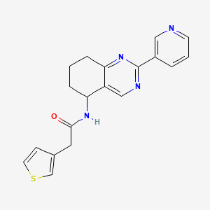 molecular formula C19H18N4OS B6113793 N-[2-(3-pyridinyl)-5,6,7,8-tetrahydro-5-quinazolinyl]-2-(3-thienyl)acetamide 