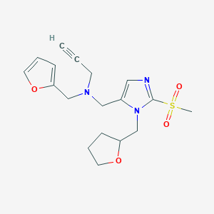 (2-furylmethyl){[2-(methylsulfonyl)-1-(tetrahydro-2-furanylmethyl)-1H-imidazol-5-yl]methyl}2-propyn-1-ylamine