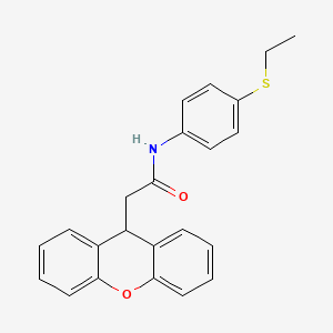 molecular formula C23H21NO2S B6113810 N-[4-(ethylthio)phenyl]-2-(9H-xanthen-9-yl)acetamide 