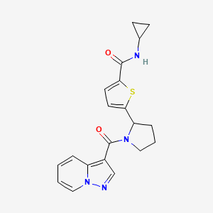 N-cyclopropyl-5-[1-(pyrazolo[1,5-a]pyridin-3-ylcarbonyl)-2-pyrrolidinyl]-2-thiophenecarboxamide