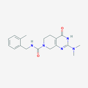 2-(dimethylamino)-N-(2-methylbenzyl)-4-oxo-4,5,6,8-tetrahydropyrido[3,4-d]pyrimidine-7(3H)-carboxamide