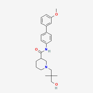 1-(3-hydroxy-2,2-dimethylpropyl)-N-(3'-methoxy-4-biphenylyl)-3-piperidinecarboxamide