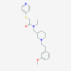 molecular formula C24H33N3O2S B6113921 N-ethyl-N-({1-[2-(3-methoxyphenyl)ethyl]-3-piperidinyl}methyl)-2-(4-pyridinylthio)acetamide 