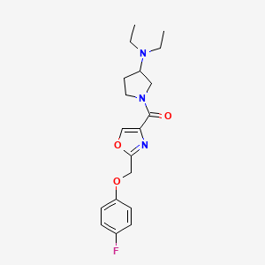 N,N-diethyl-1-({2-[(4-fluorophenoxy)methyl]-1,3-oxazol-4-yl}carbonyl)-3-pyrrolidinamine