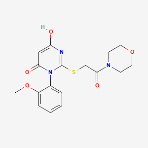 6-hydroxy-3-(2-methoxyphenyl)-2-{[2-(4-morpholinyl)-2-oxoethyl]thio}-4(3H)-pyrimidinone