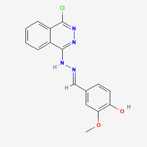 4-hydroxy-3-methoxybenzaldehyde (4-chloro-1-phthalazinyl)hydrazone