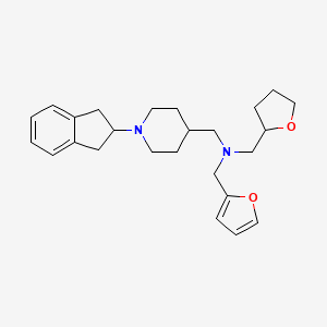 1-[1-(2,3-dihydro-1H-inden-2-yl)-4-piperidinyl]-N-(2-furylmethyl)-N-(tetrahydro-2-furanylmethyl)methanamine