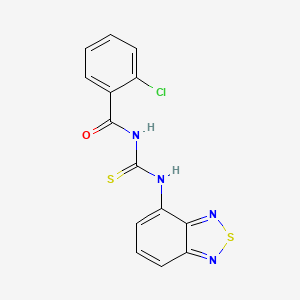 N-[(2,1,3-benzothiadiazol-4-ylamino)carbonothioyl]-2-chlorobenzamide