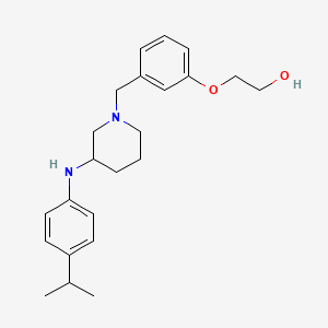 molecular formula C23H32N2O2 B6114001 2-[3-({3-[(4-isopropylphenyl)amino]-1-piperidinyl}methyl)phenoxy]ethanol 