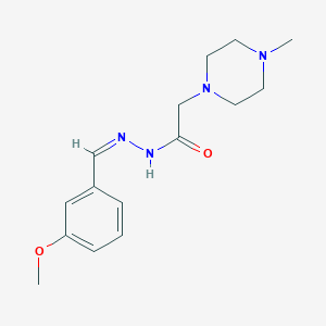 molecular formula C15H22N4O2 B6114086 N'-(3-methoxybenzylidene)-2-(4-methyl-1-piperazinyl)acetohydrazide 