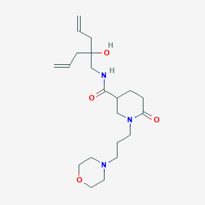 N-(2-allyl-2-hydroxy-4-penten-1-yl)-1-[3-(4-morpholinyl)propyl]-6-oxo-3-piperidinecarboxamide