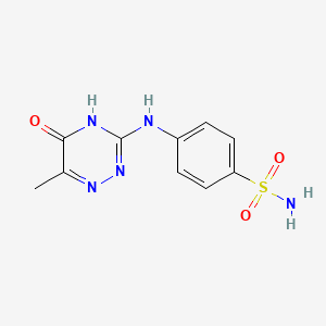 4-[(6-methyl-5-oxo-4,5-dihydro-1,2,4-triazin-3-yl)amino]benzenesulfonamide