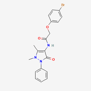 molecular formula C19H18BrN3O3 B6114183 2-(4-bromophenoxy)-N-(1,5-dimethyl-3-oxo-2-phenyl-2,3-dihydro-1H-pyrazol-4-yl)acetamide 