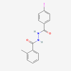 molecular formula C15H13IN2O2 B6114195 N'-(4-iodobenzoyl)-2-methylbenzohydrazide 