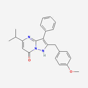 5-isopropyl-2-(4-methoxybenzyl)-3-phenylpyrazolo[1,5-a]pyrimidin-7(4H)-one