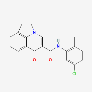 molecular formula C19H15ClN2O2 B6114231 N-(5-chloro-2-methylphenyl)-6-oxo-1,2-dihydro-6H-pyrrolo[3,2,1-ij]quinoline-5-carboxamide 