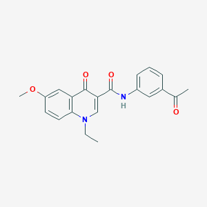 N-(3-acetylphenyl)-1-ethyl-6-methoxy-4-oxo-1,4-dihydro-3-quinolinecarboxamide