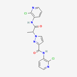 N-(2-chloro-3-pyridinyl)-1-{2-[(2-chloro-3-pyridinyl)amino]-1-methyl-2-oxoethyl}-1H-pyrazole-3-carboxamide