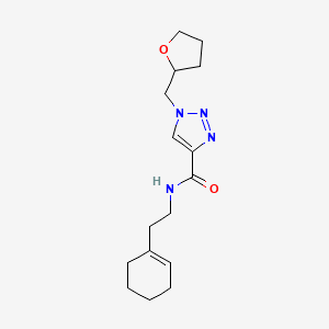 N-[2-(1-cyclohexen-1-yl)ethyl]-1-(tetrahydro-2-furanylmethyl)-1H-1,2,3-triazole-4-carboxamide