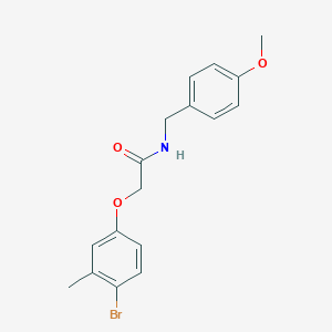2-(4-bromo-3-methylphenoxy)-N-(4-methoxybenzyl)acetamide
