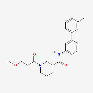 1-(3-methoxypropanoyl)-N-(3'-methyl-3-biphenylyl)-3-piperidinecarboxamide