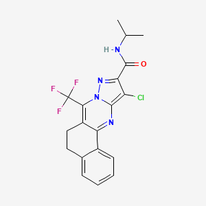 11-chloro-N-isopropyl-7-(trifluoromethyl)-5,6-dihydrobenzo[h]pyrazolo[5,1-b]quinazoline-10-carboxamide