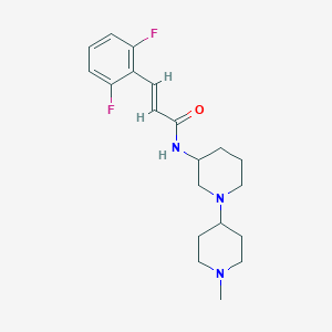 molecular formula C20H27F2N3O B6114356 (2E)-3-(2,6-difluorophenyl)-N-(1'-methyl-1,4'-bipiperidin-3-yl)acrylamide 