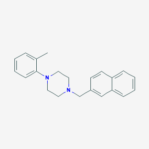 molecular formula C22H24N2 B6114368 1-(2-methylphenyl)-4-(2-naphthylmethyl)piperazine 