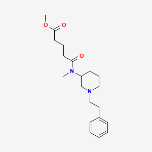 molecular formula C20H30N2O3 B6114388 methyl 5-{methyl[1-(2-phenylethyl)-3-piperidinyl]amino}-5-oxopentanoate 