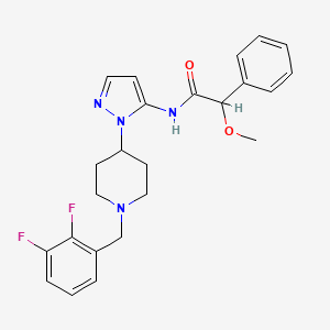 N-{1-[1-(2,3-difluorobenzyl)-4-piperidinyl]-1H-pyrazol-5-yl}-2-methoxy-2-phenylacetamide