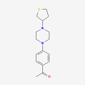 1-{4-[4-(tetrahydro-3-thienyl)-1-piperazinyl]phenyl}ethanone