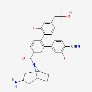 molecular formula C31H31F2N3O2 B611456 US10723742, Example 28 CAS No. 2098621-17-9