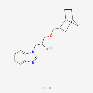 molecular formula C18H25ClN2O2 B6114642 1-(1H-benzimidazol-1-yl)-3-(bicyclo[2.2.1]hept-2-ylmethoxy)-2-propanol hydrochloride 