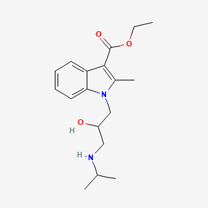 molecular formula C18H26N2O3 B6114653 ethyl 1-[2-hydroxy-3-(isopropylamino)propyl]-2-methyl-1H-indole-3-carboxylate 