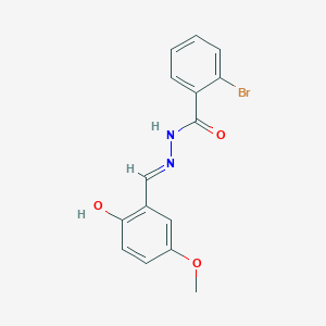 molecular formula C15H13BrN2O3 B6114684 2-bromo-N'-(2-hydroxy-5-methoxybenzylidene)benzohydrazide 